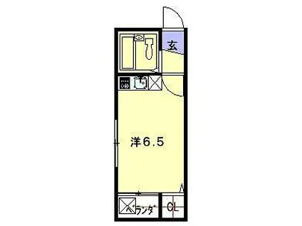 エステートコスモ石神(ワンルーム/3階)の間取り写真