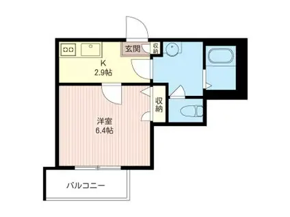 グレイス南荻窪(1K/2階)の間取り写真