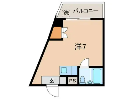 日吉ドエリング(ワンルーム/2階)の間取り写真