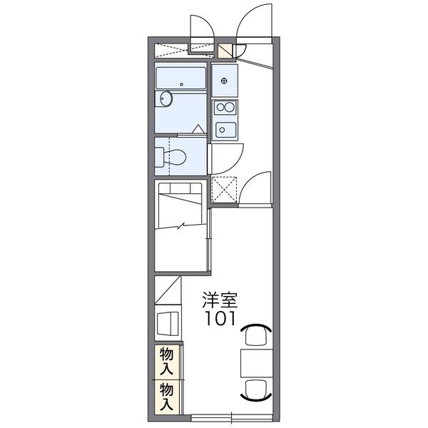 レオパレスSETO(1K/2階)の間取り写真