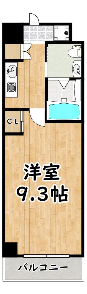 GROOVE千船駅前(1K/4階)の間取り写真