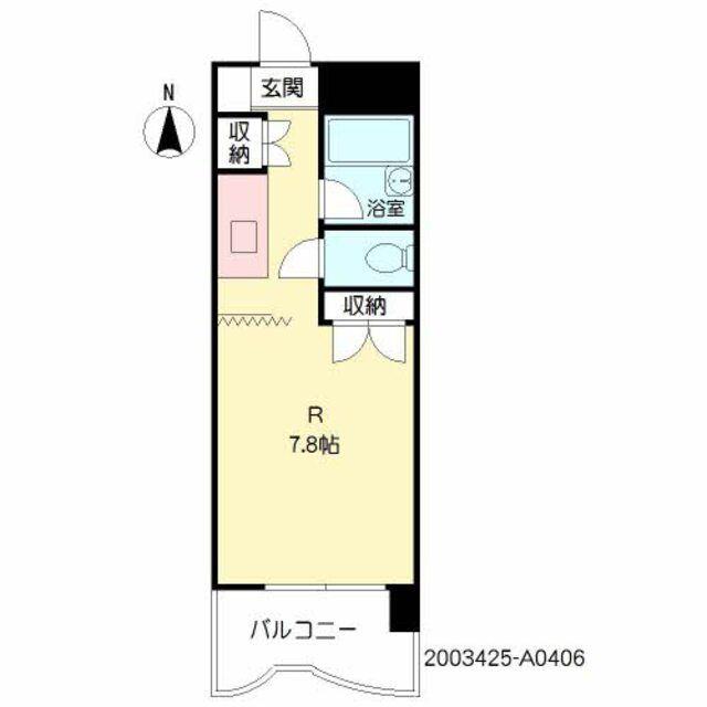 ミタカホーム11番館(ワンルーム/4階)の間取り写真
