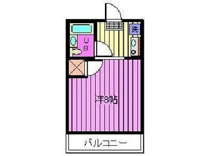 シティハウス宮原(1K/2階)の間取り写真