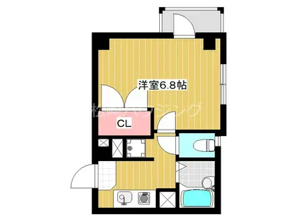 第3寿ビル(1K/2階)の間取り写真