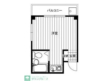 エクセルピア戸塚(ワンルーム/3階)の間取り写真