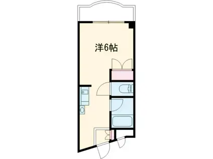 タウンコート末広(ワンルーム/4階)の間取り写真