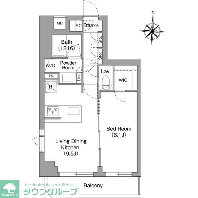 BPRレジデンス大島(1LDK/5階)の間取り写真