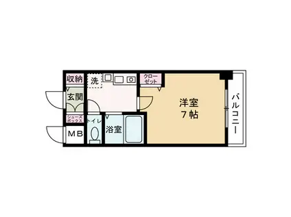 エスリード新梅田(1K/3階)の間取り写真