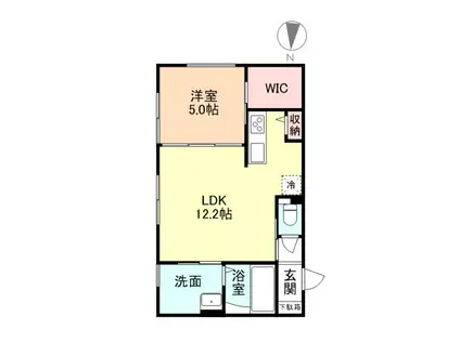 VISTA久方(1LDK/2階)の間取り写真