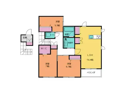 アークトゥルス(3LDK/2階)の間取り写真