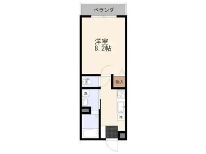 MINING3番館(1K/2階)の間取り写真