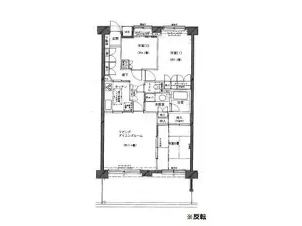 ヴィルヌーブ横浜・港南台(3LDK/3階)の間取り写真