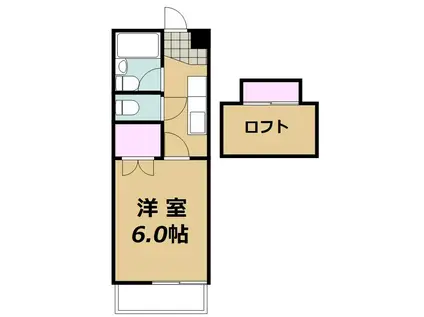 アーバンシティ堤町(1K/1階)の間取り写真