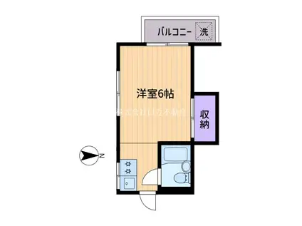 ユキハイツ(1K/2階)の間取り写真