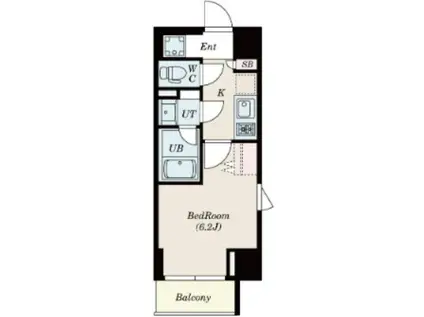 SーFORT鶴見中央(1K/8階)の間取り写真