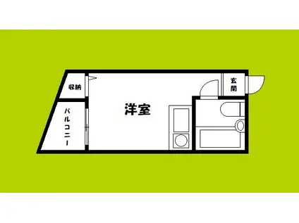 コンフォート今津(ワンルーム/3階)の間取り写真