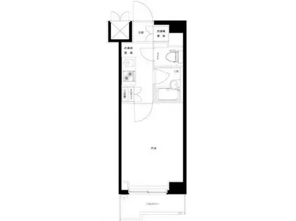 ルーブル北新宿(1K/3階)の間取り写真
