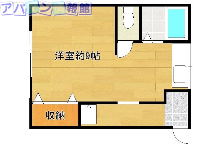 ラフォーレ東幸(ワンルーム/1階)の間取り写真