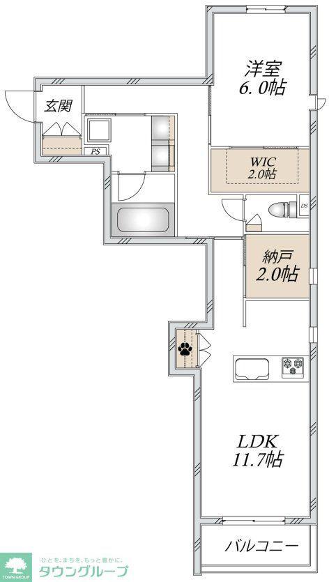 LS PLUS 豊玉中(1LDK/2階)の間取り写真