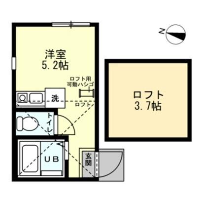 ユナイト南太田レディマーガレット(ワンルーム/1階)の間取り写真