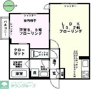 プリマヴェーラ・K(1LDK/1階)の間取り写真