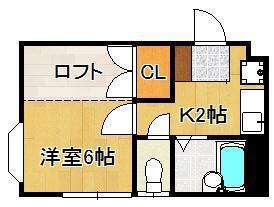 フレグランス伊藤(1K/1階)の間取り写真