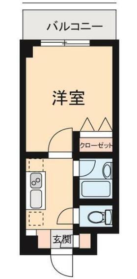 エコロジー高井戸プロセンチュリー(1K/1階)の間取り写真