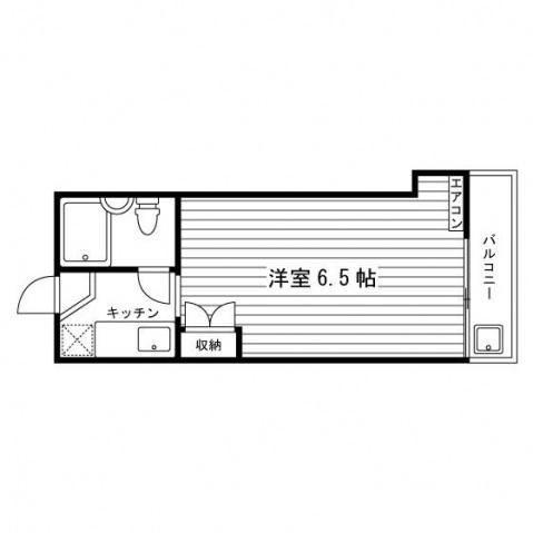 本町スチューデントハイツ(1K/2階)の間取り写真
