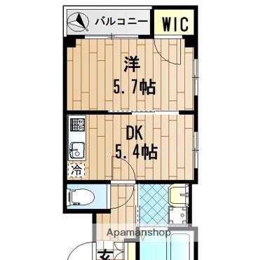 アルヴィータ元住吉(1DK/3階)の間取り写真