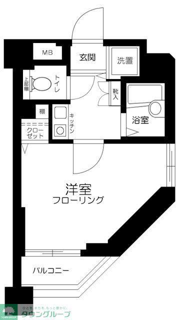 サンテミリオン上井草(1K/4階)の間取り写真