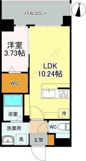 LIBTH桑園(1LDK/3階)の間取り写真