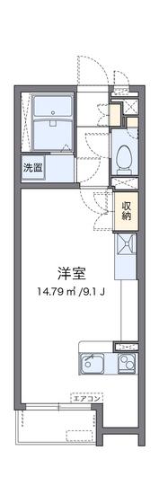 ミランダララモナ K2(ワンルーム/1階)の間取り写真