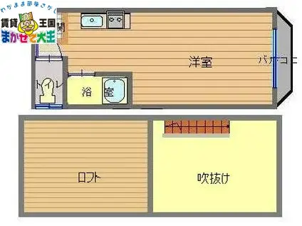 シャルム昭和B(ワンルーム/1階)の間取り写真