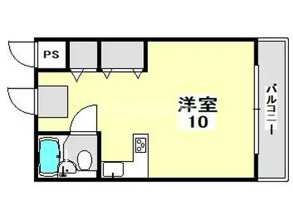 大昭マンション(ワンルーム/1階)の間取り写真