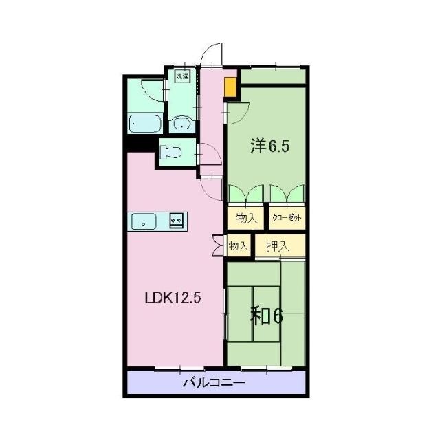 グレイス21(2LDK/3階)の間取り写真
