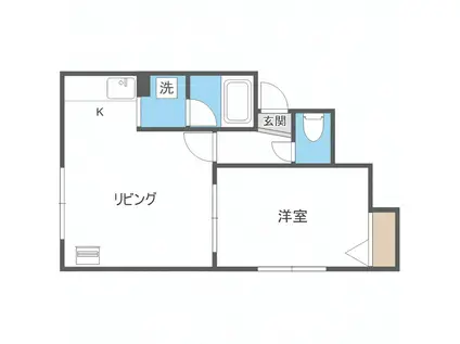 ステージ行啓(1LDK/3階)の間取り写真