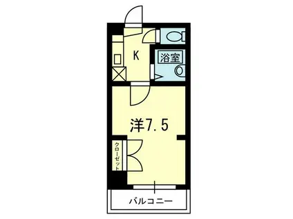 星寿八王寺ビル(1K/4階)の間取り写真