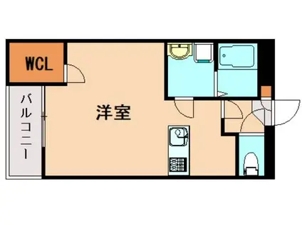 レオネクスト松の本(1K/2階)の間取り写真