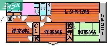 コマンドモジュール(3LDK/3階)の間取り写真