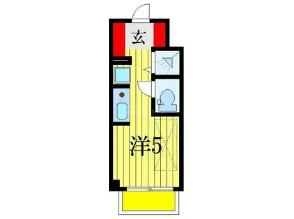 PALETTE柏(ワンルーム/3階)の間取り写真
