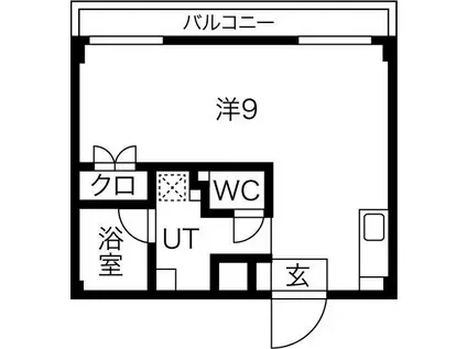 レガーレ長居公園(ワンルーム/7階)の間取り写真
