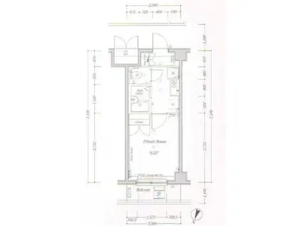 ヴェルト杉並サウスヒル(1K/3階)の間取り写真