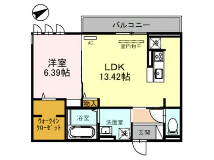 RESPLANDOR(1LDK/3階)の間取り写真
