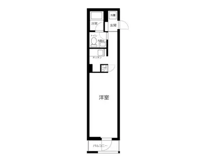 MERCURY(1K/3階)の間取り写真