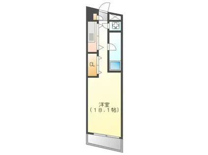 NBM則武(ワンルーム/4階)の間取り写真