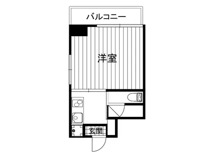 ライオンズマンション文京根津(1K/4階)の間取り写真