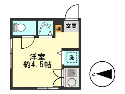ファーストシーン新小岩レジーナ(ワンルーム/2階)の間取り写真