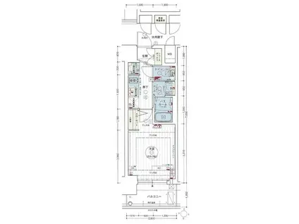 エステムコート名古屋新栄IIアリーナ(1K/3階)の間取り写真