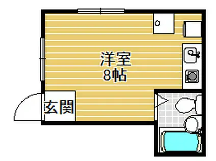 森本マンション(ワンルーム/3階)の間取り写真