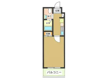 CASA MIA NAKANOBU(1K/5階)の間取り写真